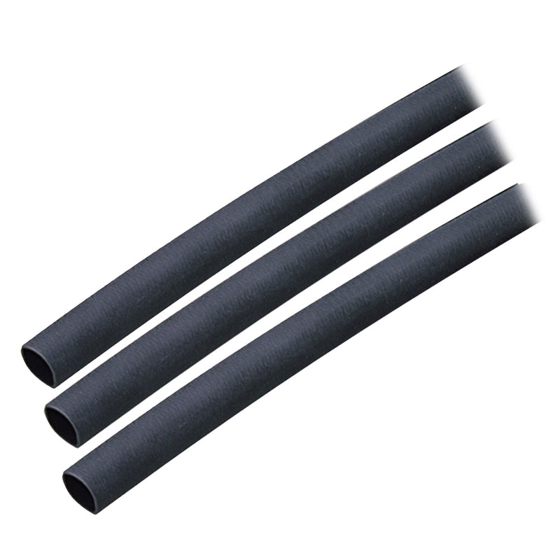 Ancor Adhesive Lined Heat Shrink Tubing (ALT) - 1-4" x 3" - 3-Pack - Black