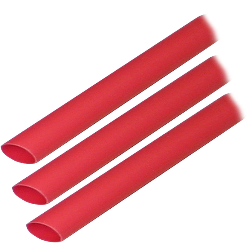 Ancor Adhesive Lined Heat Shrink Tubing (ALT) - 3-8" x 3" - 3-Pack - Red