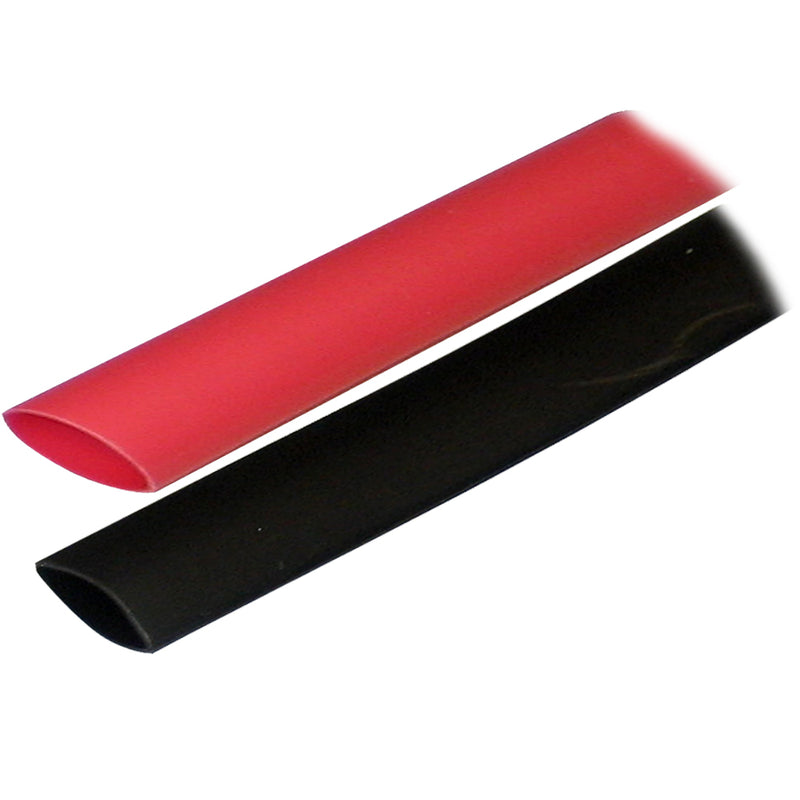 Ancor Adhesive Lined Heat Shrink Tubing (ALT) - 3-4" x 3" - 2-Pack - Black-Red