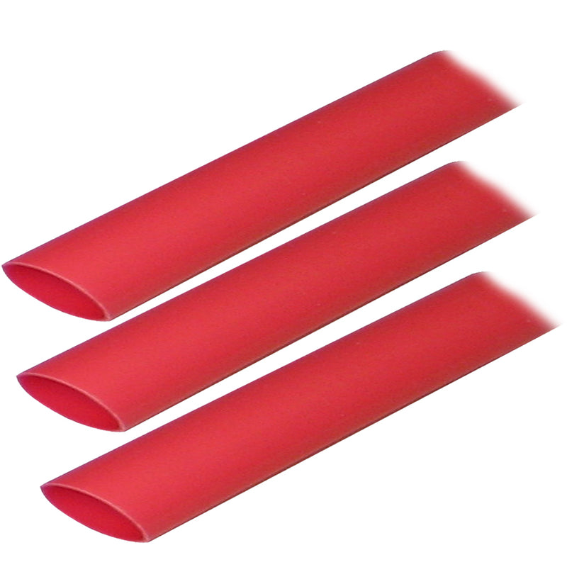 Ancor Adhesive Lined Heat Shrink Tubing (ALT) - 3-4" x 3" - 3-Pack - Red