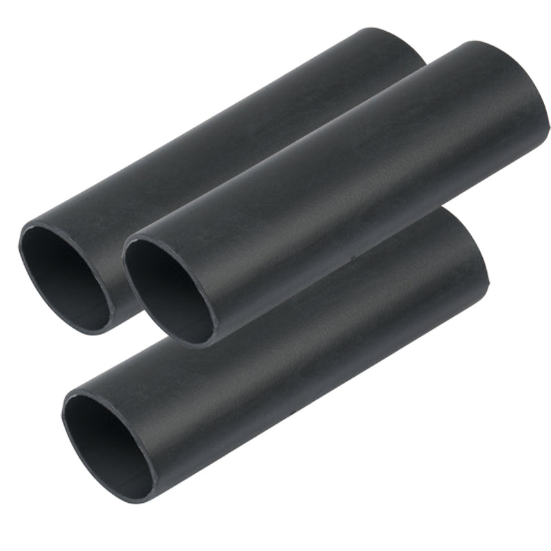 Ancor Heavy Wall Heat Shrink Tubing - 3-4" x 6" - 3-Pack - Black