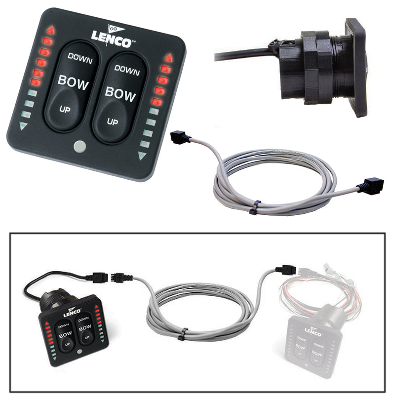 Lenco Flybridge Kit f- LED Indicator Key Pad f-All-In-One Integrated Tactile Switch - 20'