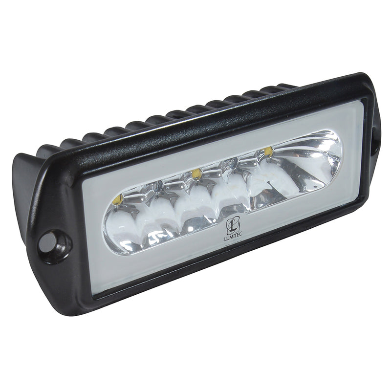 Lumitec Capri2 - Flush Mount LED Flood Light - Black Housing - 2-Color White-Blue Dimming