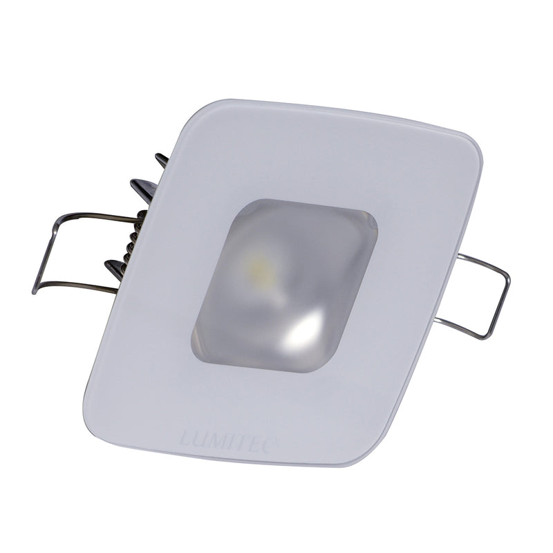 Lumitec Square Mirage Down Light - Spectrum RGBW Dimming - Glass Housing - No Bezel