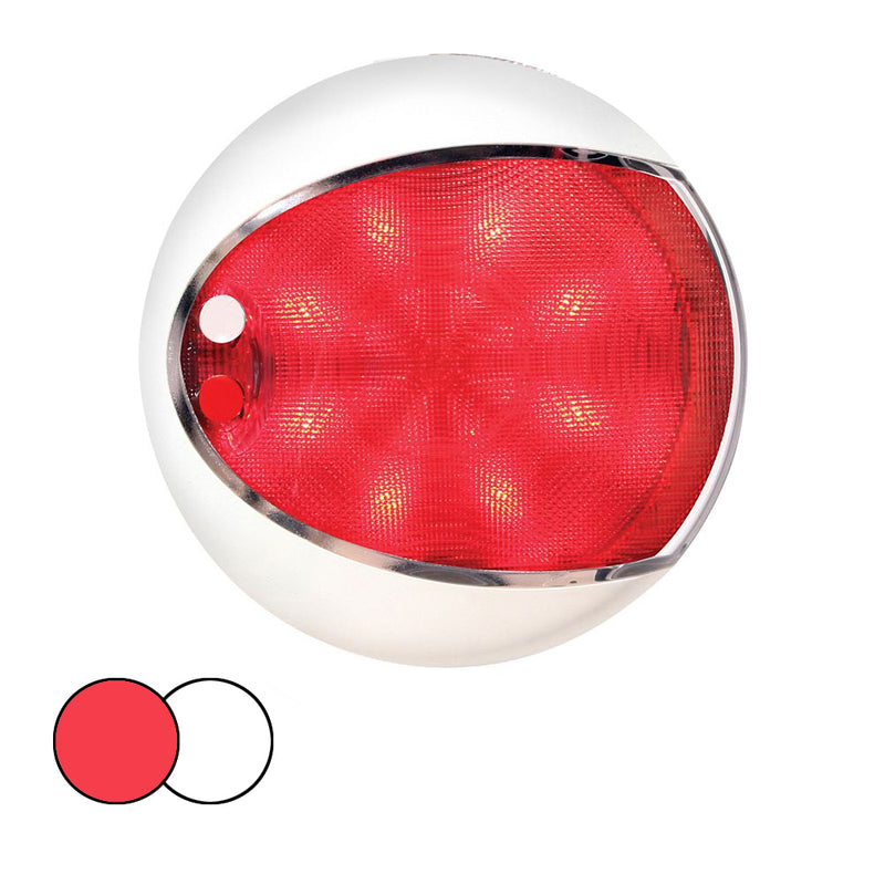 Hella Marine EuroLED 130 Surface Mount Touch Lamp - Red-White LED - White Housing