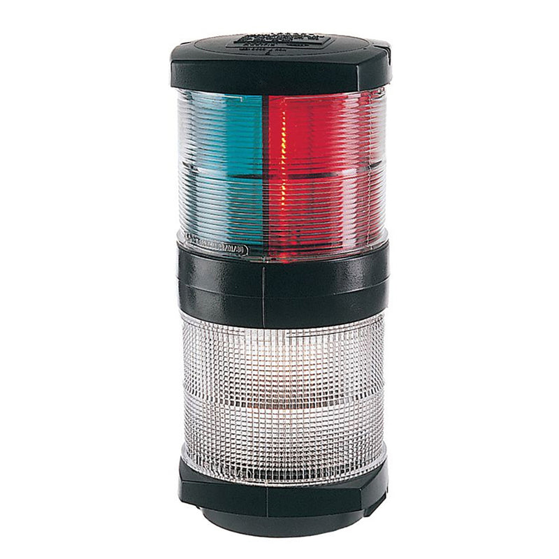 Hella Marine Tri-Color Navigation Light-Anchor Navigation Lamp- Incandescent - 2nm - Black Housing - 12V