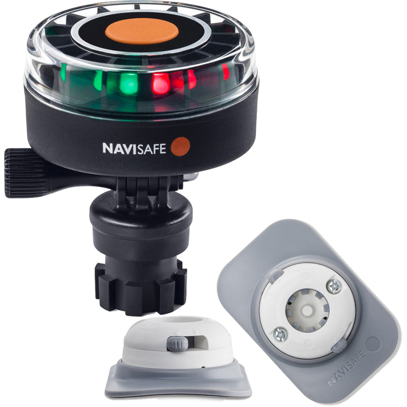 Navisafe Navilight 2NM Tricolor w-Navimount Base & RIB Mount - White