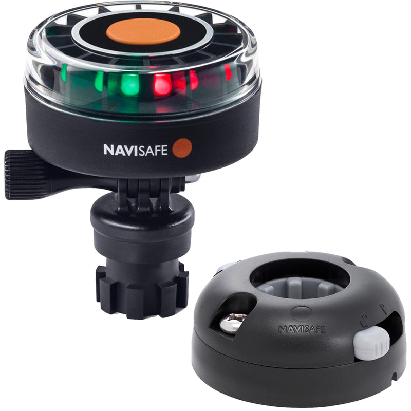 Navisafe Navilight 2NM Tricolor w-Navimount Base & Horizontal Mount - Black