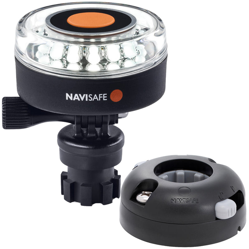 Navisafe Navilight 360° 2NM White w-Navimount Base & Horizontal Mount - Black