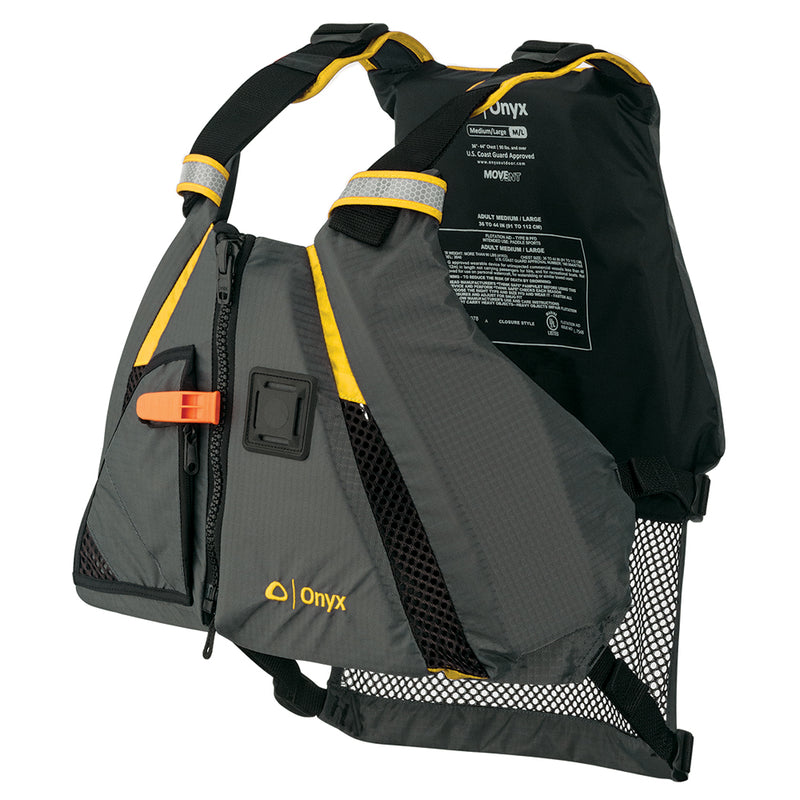 Onyx MoveVent Dynamic Paddle Sports Vest - Yellow-Grey - XS-SM