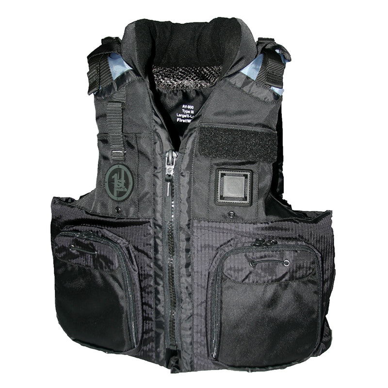 First Watch AV-800 Pro 4-Pocket Vest (USCG Type III) - Black - 2XL-3XL