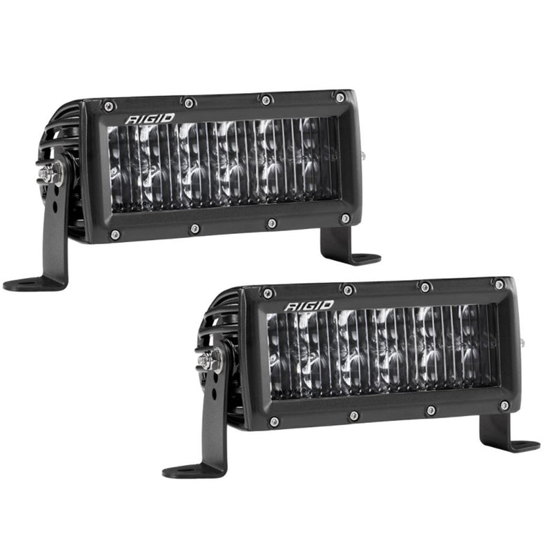 RIGID Industries SAE Compliant E-Series 6" Light Bar - Pair - Black