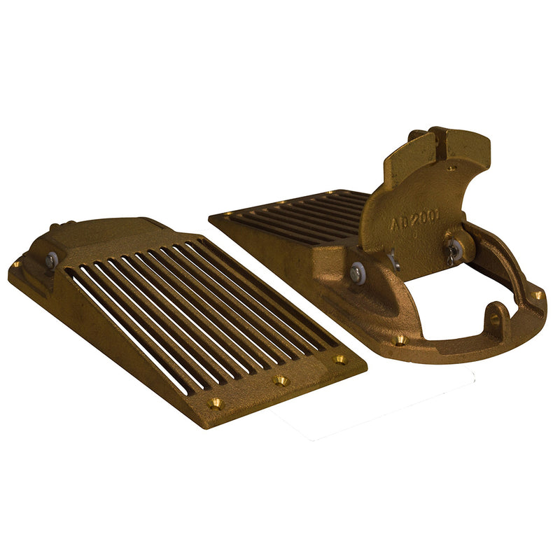 GROCO Bronze Slotted Hull Scoop Strainer w-Access Door f-Up to 1-1-4" Thru Hull