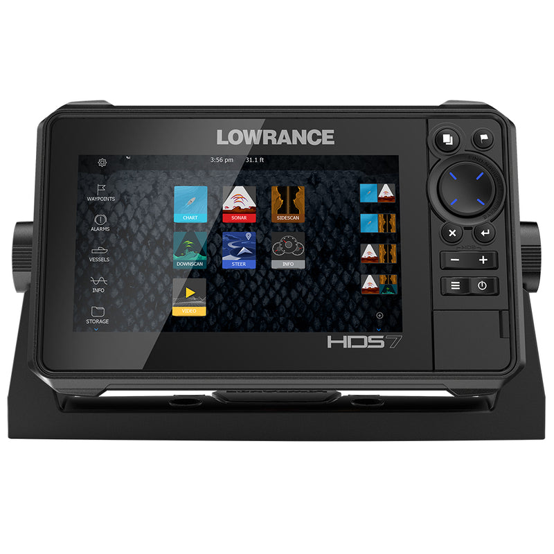 Lowrance HDS-7 LIVE w-Active Imaging 3-in-1 Transom Mount & C-MAP Pro Chart