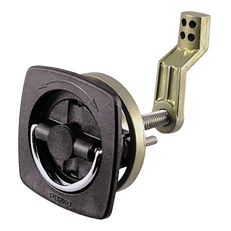 Perko Flush Latch - Non-Locking - 2.5" x 2.5" w-Offset Cam Bar & Flexible Polymer Strike