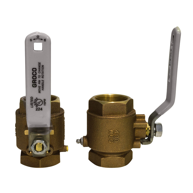 GROCO 1-2" NPT Bronze In-Line Ball Valve