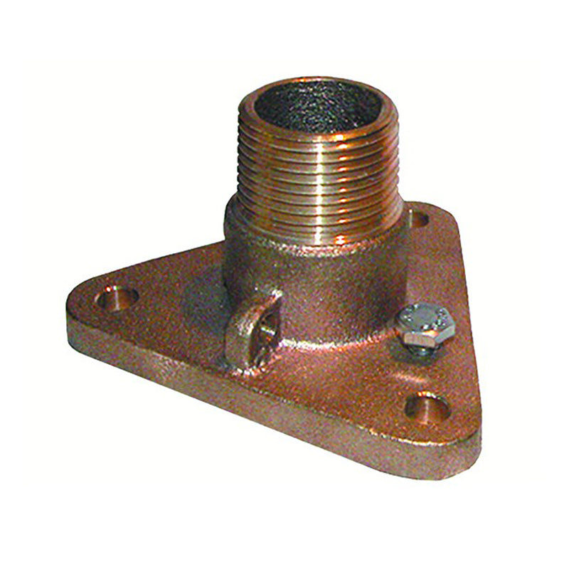 GROCO 1-1-4" Bronze NPS to NPT Flange Adapter