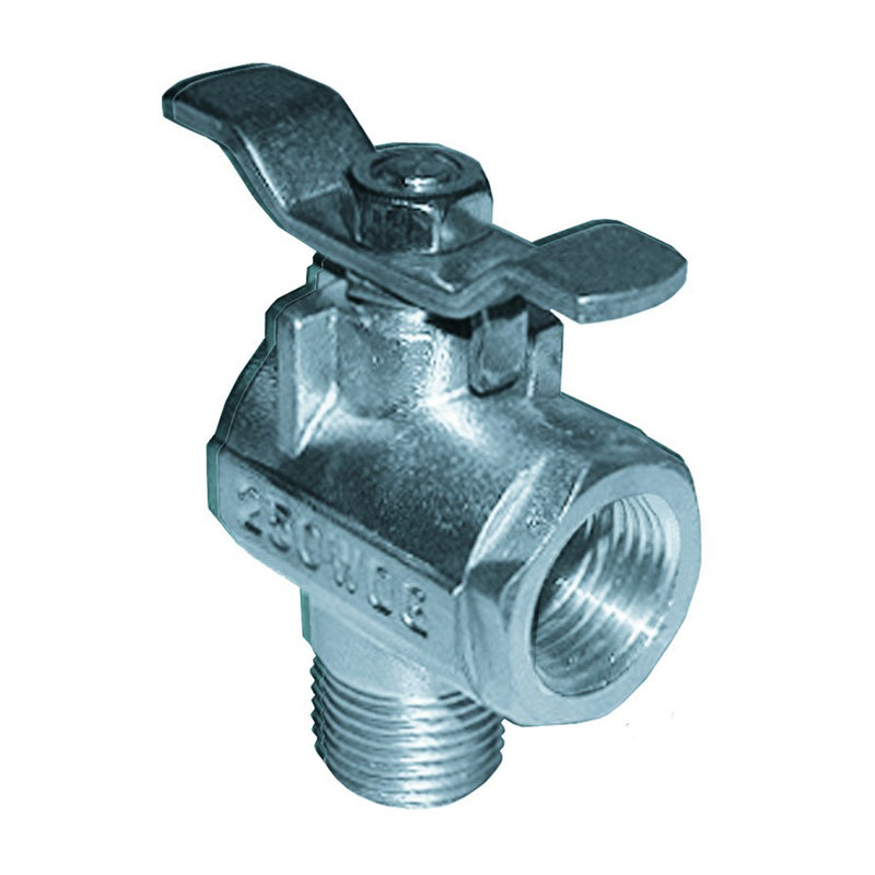 GROCO 1-2" NPT 90° Stainless Steel Fuel Valve