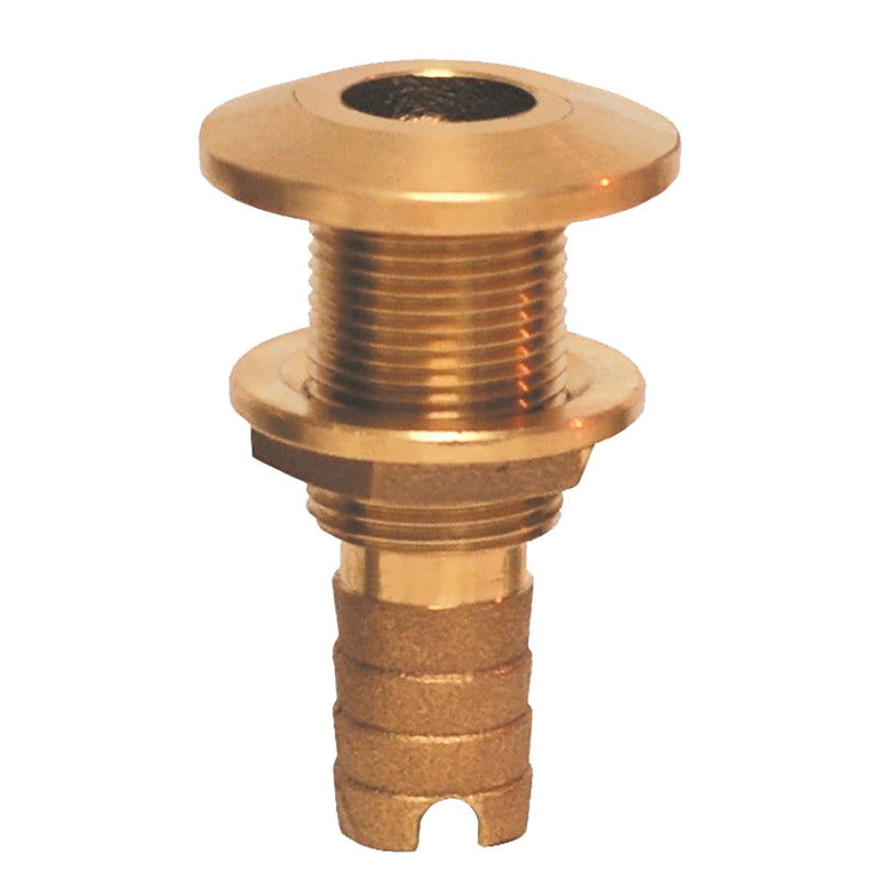 GROCO Bronze Hose Barb Thru-Hull Fitting - 1-2"