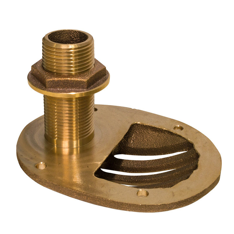 GROCO 1-2" Bronze Combo Scoop Thru-Hull w-Nut