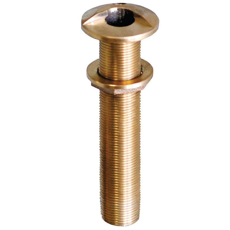 GROCO 3-4" Bronze Extra Long High Speed Thru-Hull Fitting w-Nut