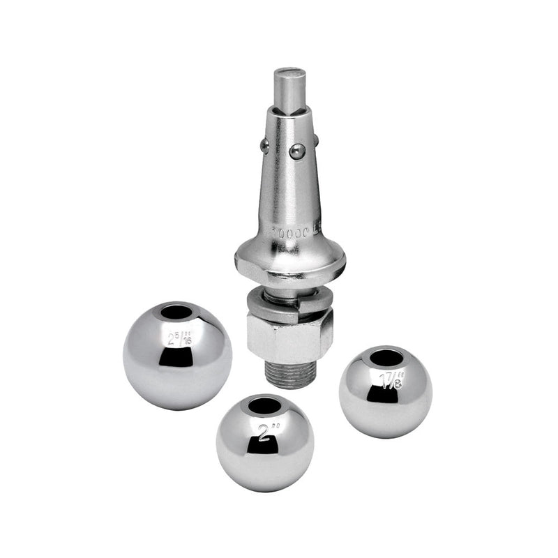 Draw-Tite Interchangeable Hitch Ball w- 1" Shank - 1-7-8", 2", 2-5-16" Balls