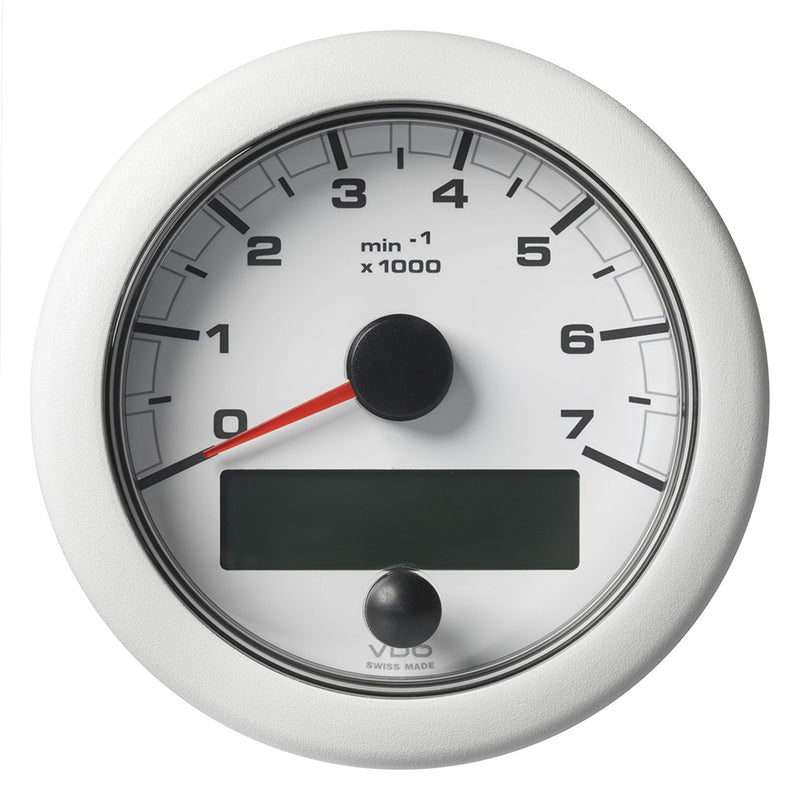 Veratron 3-3-8" (85MM) OceanLink® NMEA 2000® Tachometer - 7000 RPM - White Dial & Bezel