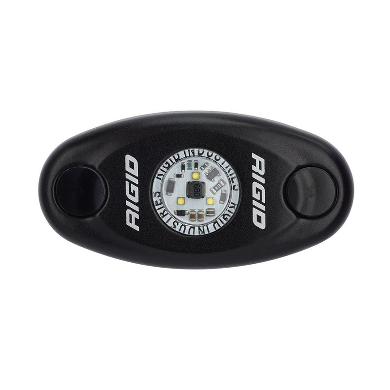 RIGID Industries A-Series Black High Power LED Light Single - Amber