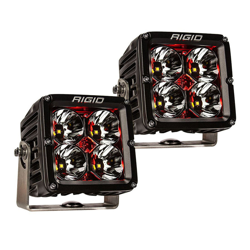 RIGID Industries Radiance Pod XL - Black Case w-Red Backlight - Pair