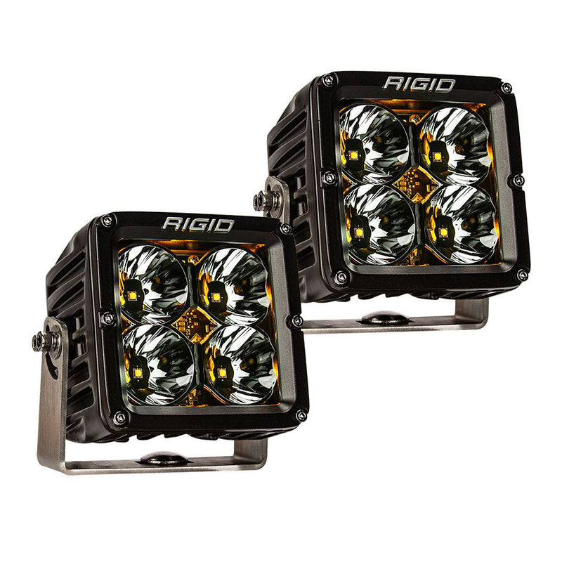 RIGID Industries Radiance Pod XL - Black Case w-Amber Backlight - Pair