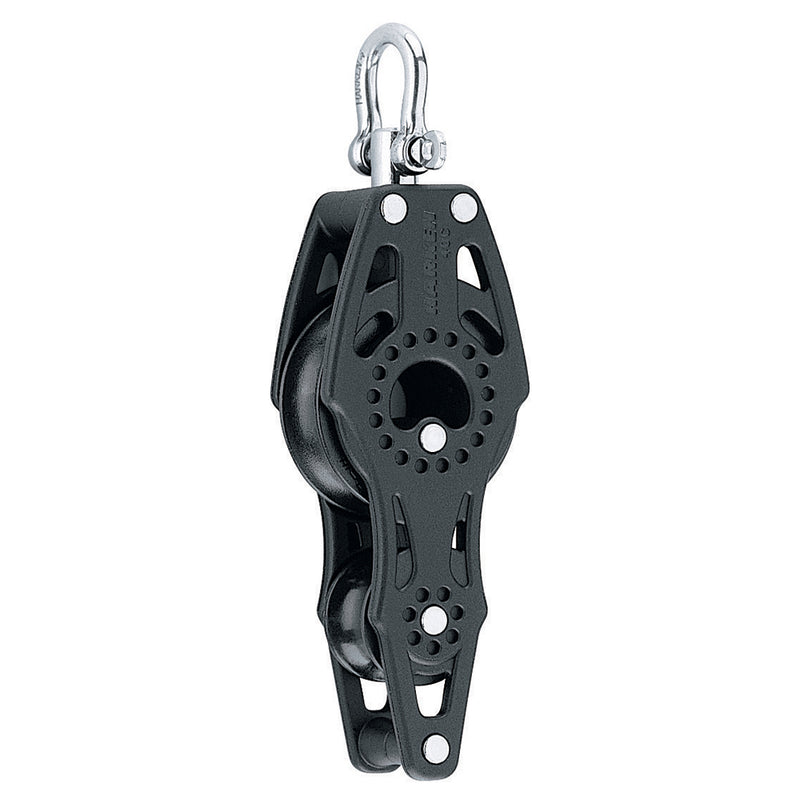 Harken 40mm Carbo Air Fiddle Block w-Swivel & Becket - Fishing