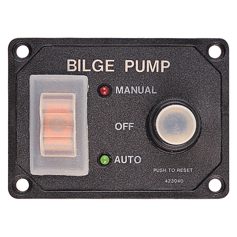 Sea-Dog Splash Guard Bilge Pump Panel w-Circuit