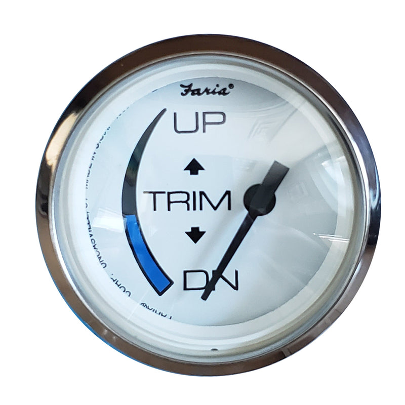 Faria Chesapeake White SS 2" Trim Gauge f-Honda Engines