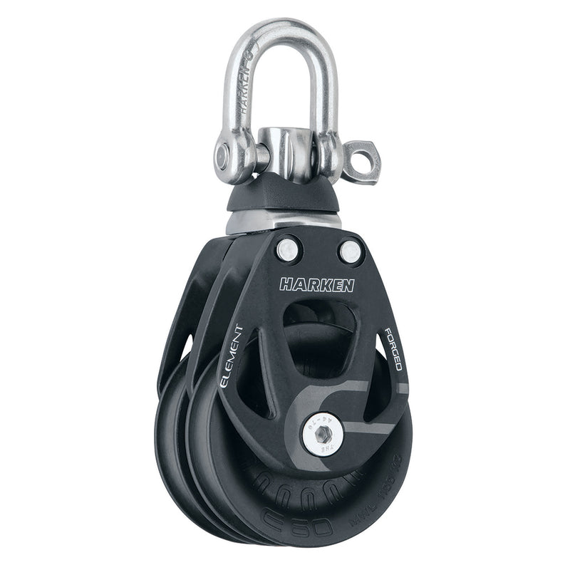 Harken 60mm Double Aluminum Element Block w-Swivel