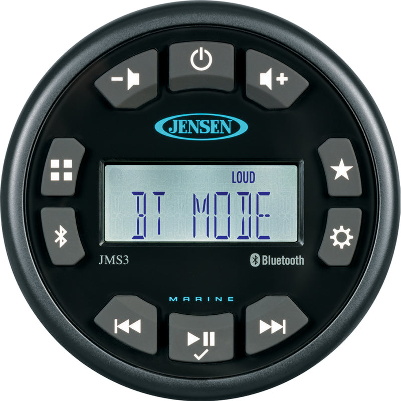 JENSEN JMS3RTL Stereo w-AM-FM-BT - Single Zone