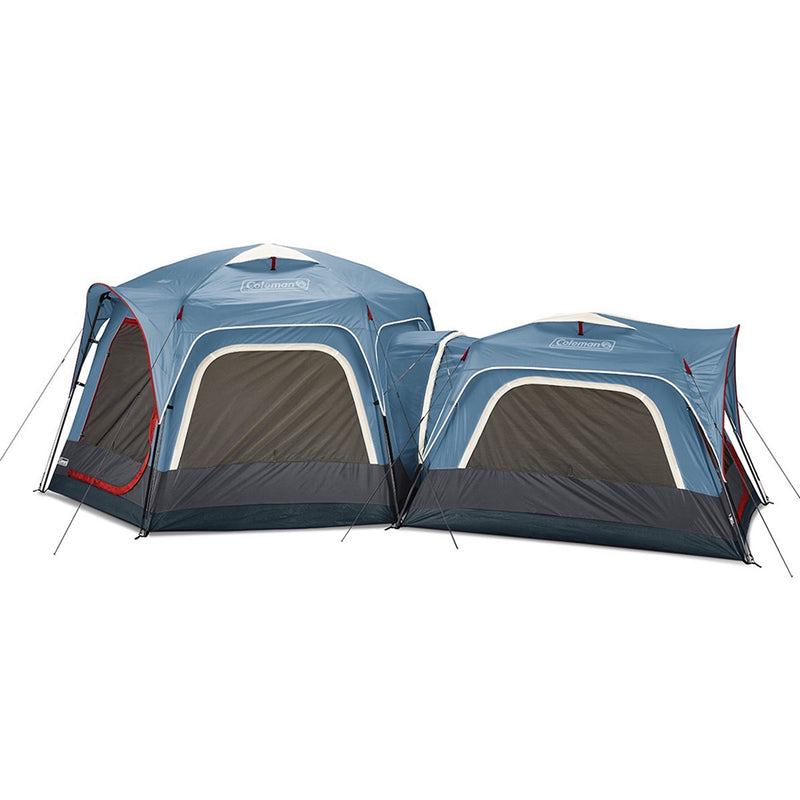 Coleman 3-Person & 6-Person Connectable Tent Bundle w-Fast Pitch Setup - Set of 2 - Blue