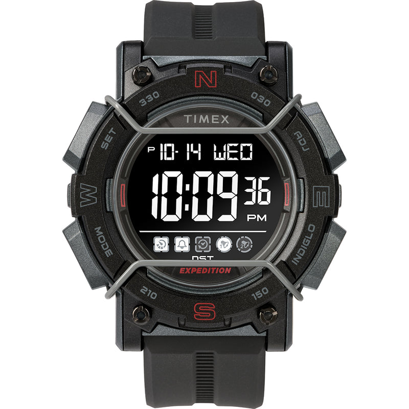 Timex Expedition Digital Face 47mm - Black Screen w-Black Resin Strap