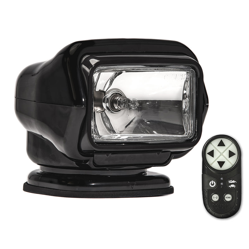 Golight Stryker ST Series Permanent Mount Black Halogen w-Wireless Handheld Remote