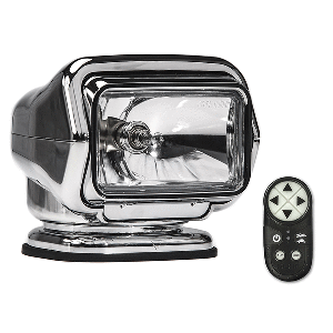 Golight Stryker ST Series Permanent Mount Chrome Halogen w-Wireless Handheld Remote