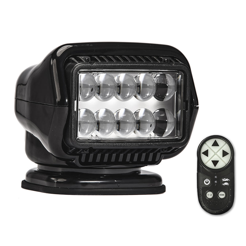 Golight Stryker ST Series Permanent Mount Black LED w-Wireless Handheld Remote