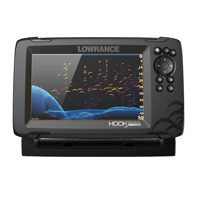 Lowrance HOOK Reveal 7x Fishfinder w-SplitShot Transom Mount Transducer