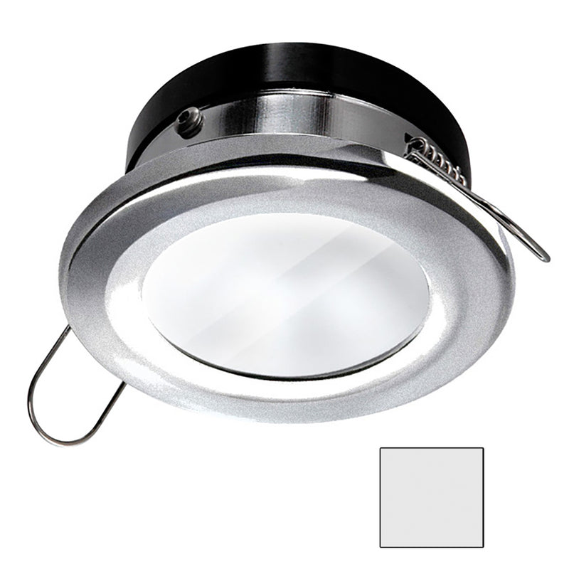 i2Systems Apeiron A1110Z - 4.5W Spring Mount Light - Round - Cool White - Brushed Nickel Finish