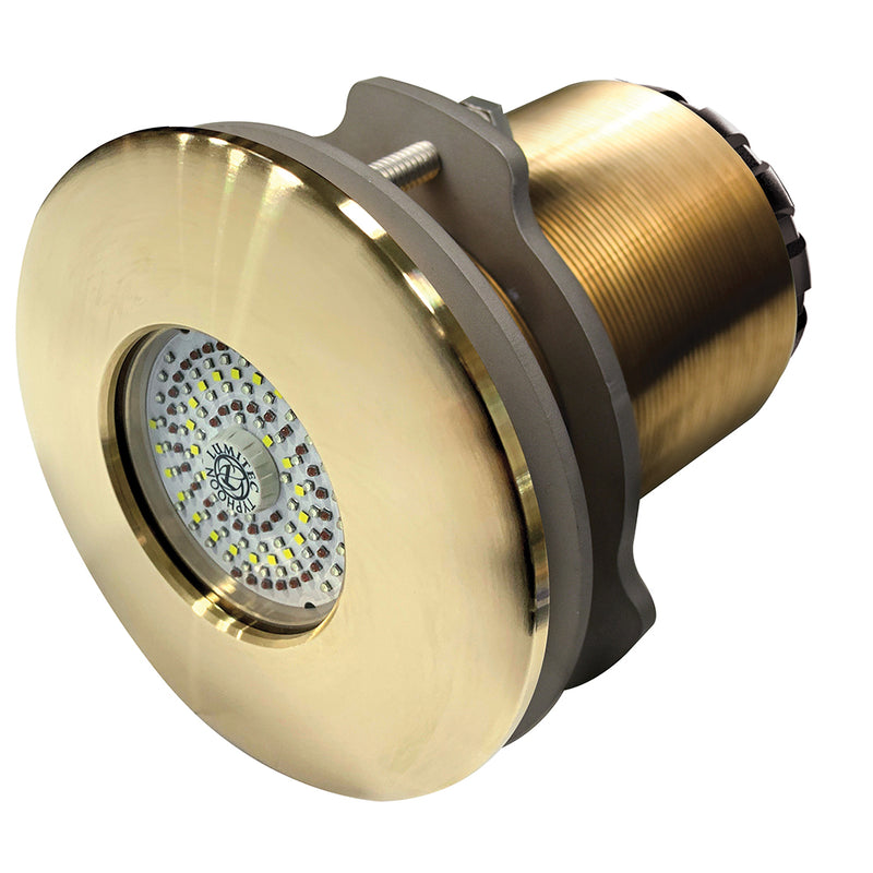 Lumitec SeaBlaze Typhoon Underwater Light - Bronze Thru-Hull - White-Blue - Flush Mount