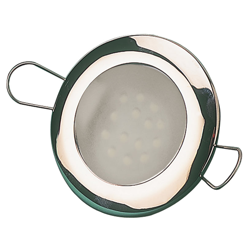 Sea-Dog LED Overhead Light 2-7-16" - Brushed Finish - 60 Lumens - Frosted Lens - Stamped 304 Stainless Steel