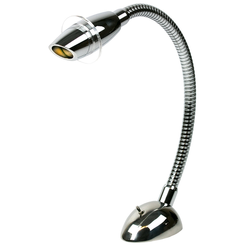 Sea-Dog Deluxe High Power LED Reading Light Flexible w-Switch - Cast 316 Stainless Steel-Chromed Cast Aluminum