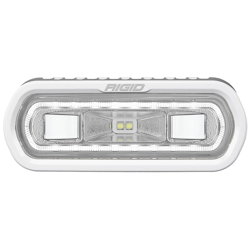 RIGID Industries SR-L Series Marine Spreader Light - White Surface Mount - White Light w-White Halo