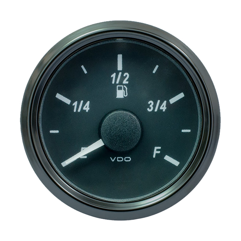 VDO SingleViu 52mm (2-1-16") Fuel Level Gauge - E-F Scale - 0-180 Ohm