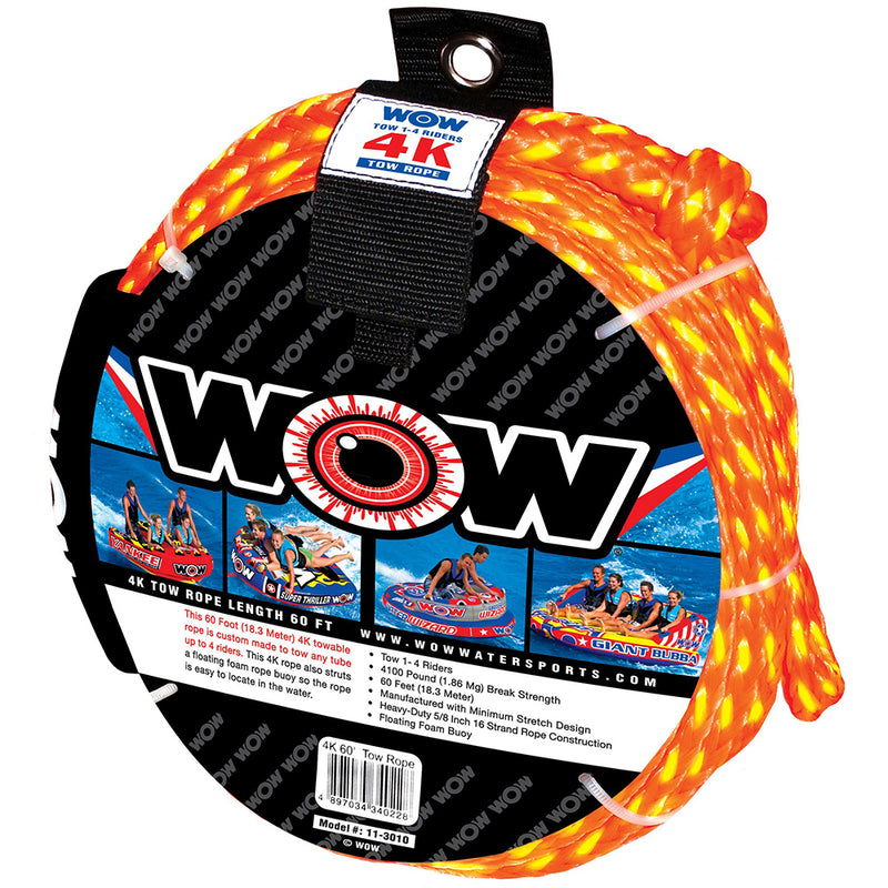 WOW Watersports 4K- 60' Tow Rope