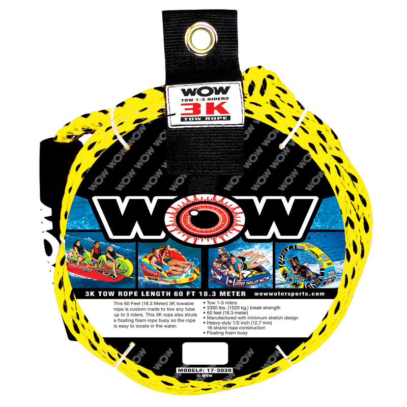 WOW Watersports 3K 60' Tow Rope