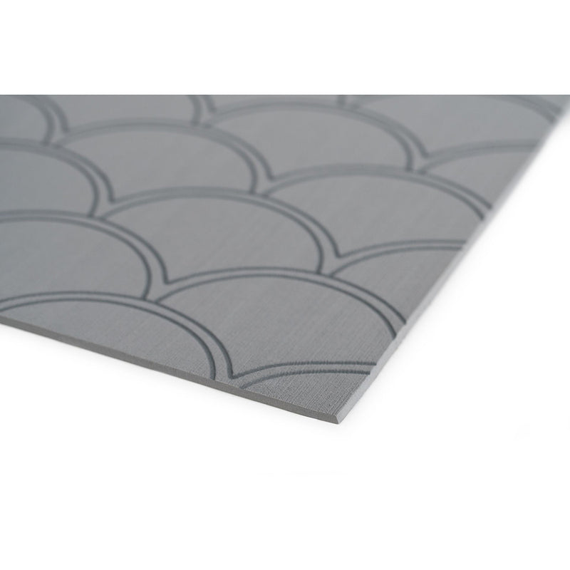 SeaDek 40" x 80" 5mm Sheet Storm Grey Brushed Fish Scale - 1016mm x 2032mm x 5mm